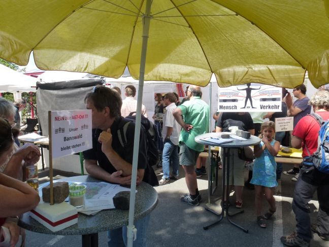 Viel Interesse und Gespräche.